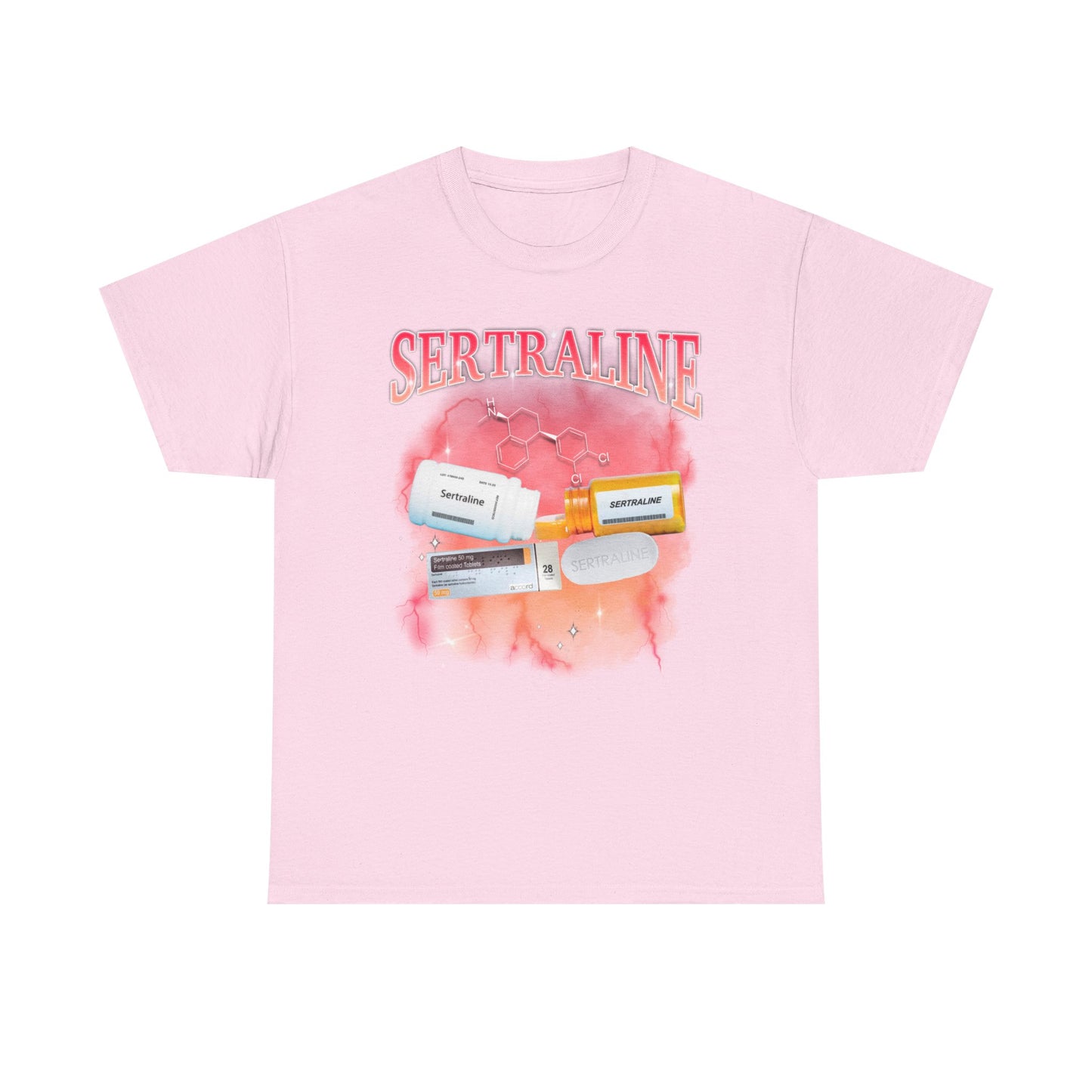 Sertraline Bootleg Style printed t-shirt - Tired Girl Apparel
