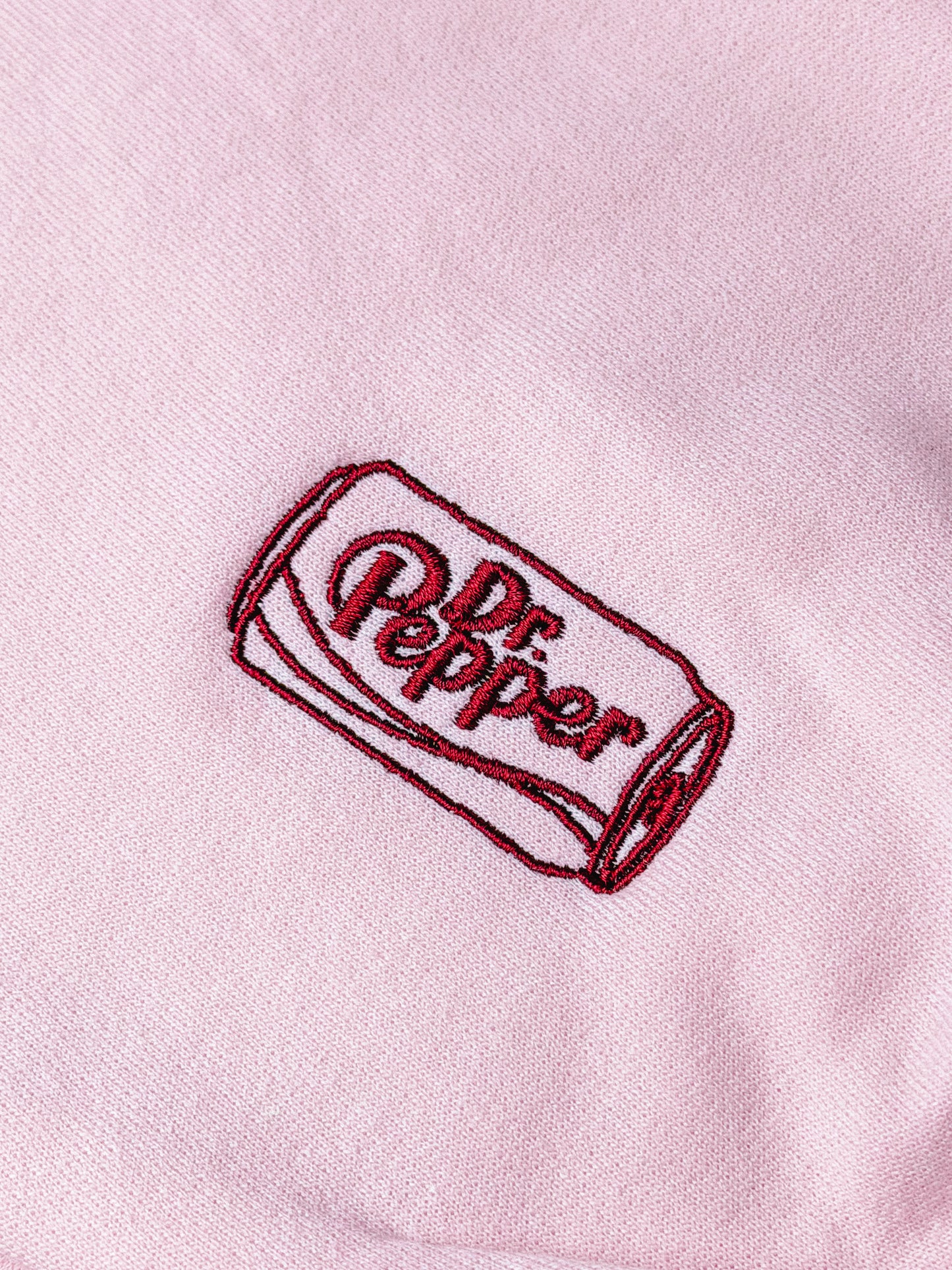 I Need A Dr Pepper embroidered sweatshirt with sleeve detail