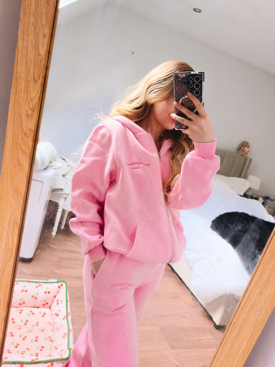 Tired Girl Wellness Club Zip Hoodie & Sweatpants matching set