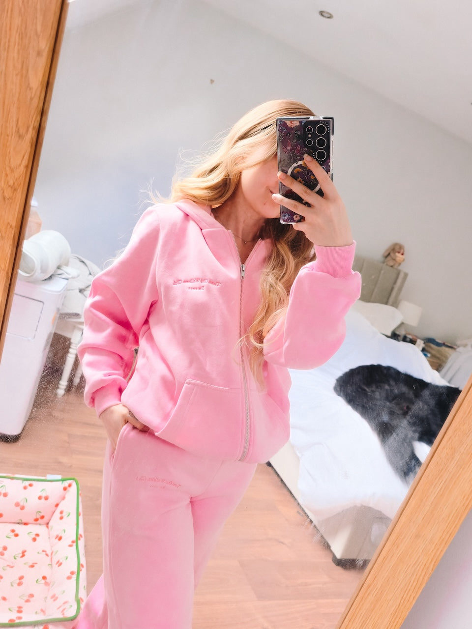 Tired Girl Wellness Club Zip Hoodie & Sweatpants matching set