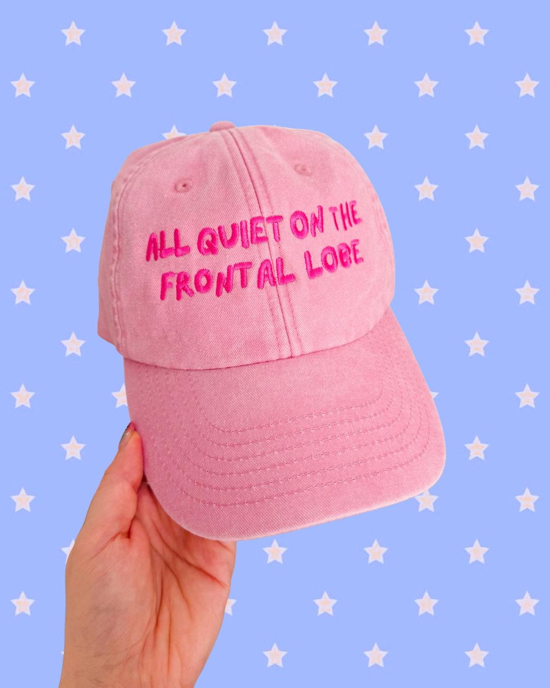 All Quiet On The Frontal Lobe baseball cap