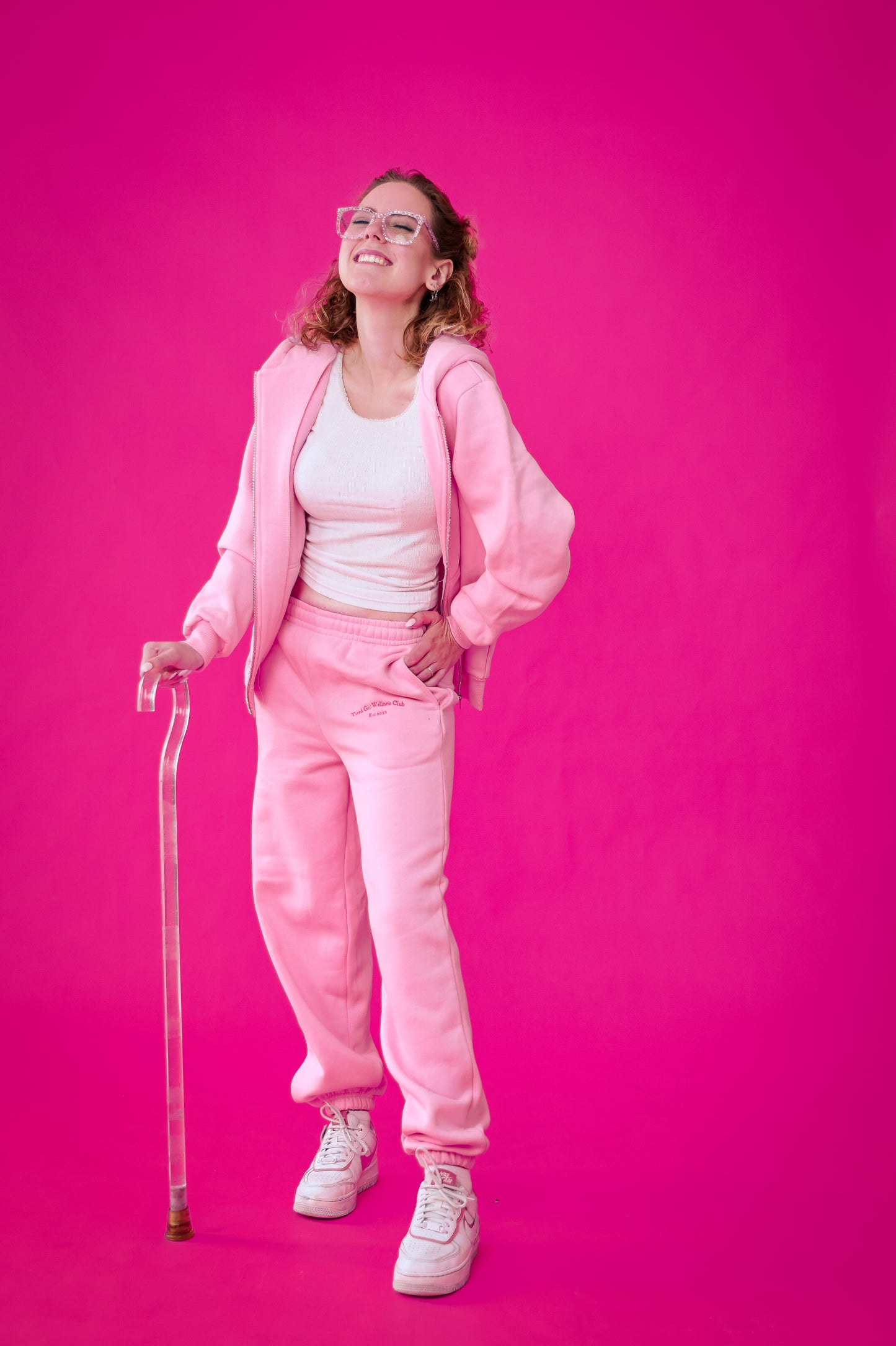 Tired Girl Wellness Club Zip Hoodie & Sweatpants matching set - Tired Girl Apparel