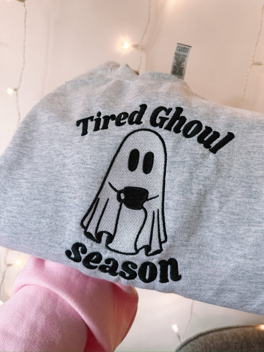Premium Tired Ghoul Season crewneck sweatshirt