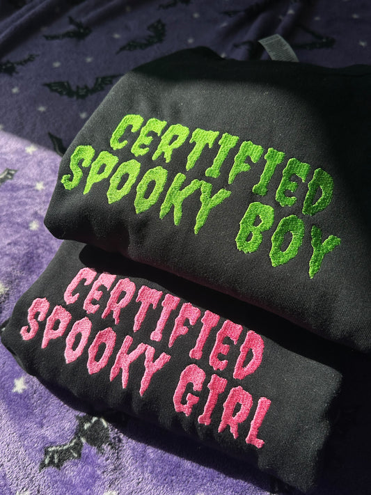 Certified Spooky Girl/Boy crewneck sweatshirt