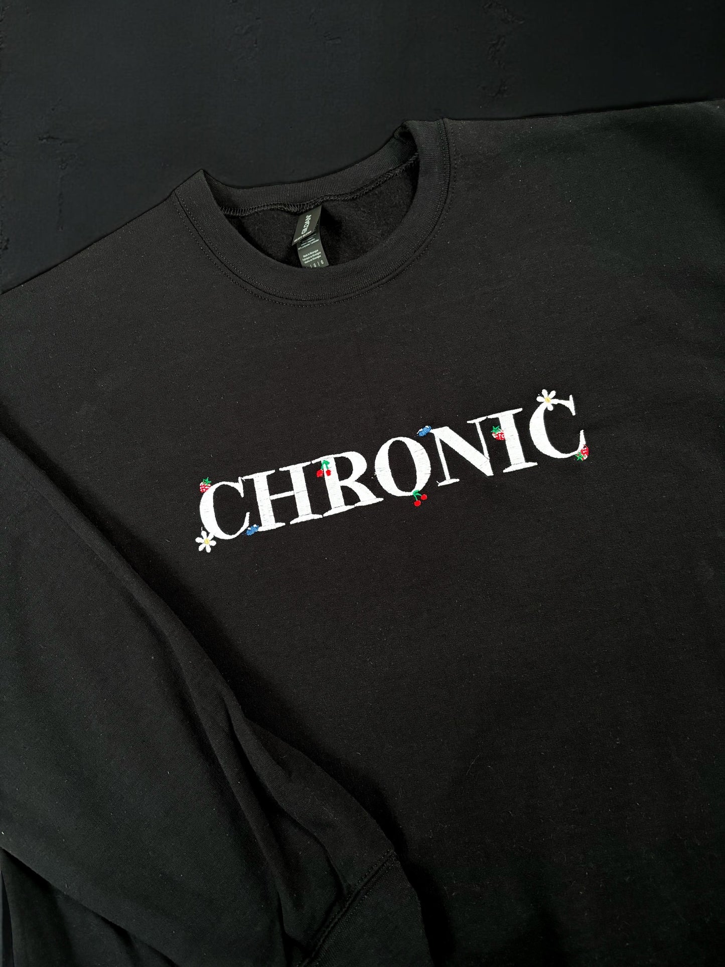 Chronic embroidered crewneck sweatshirt