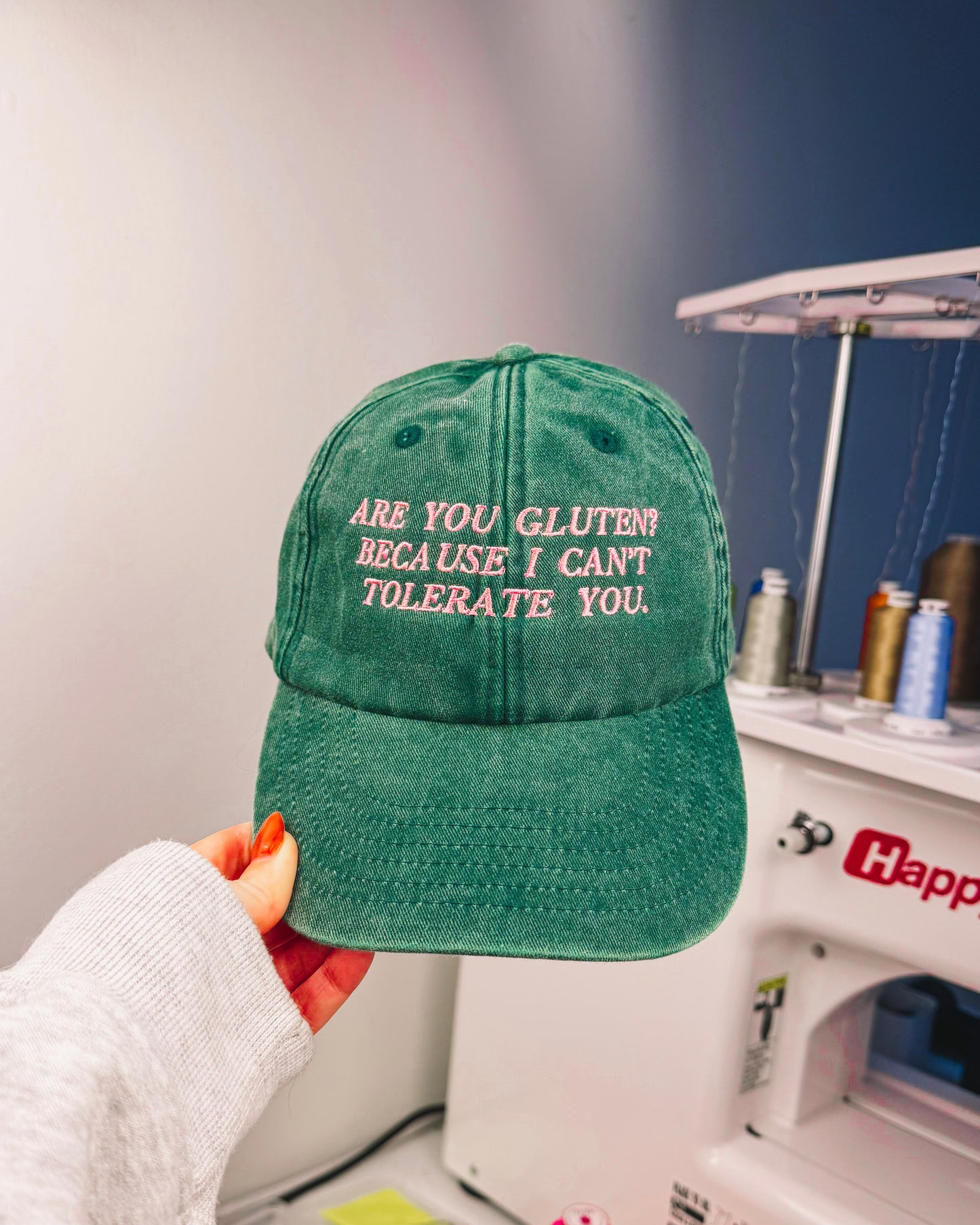 Are You Gluten? embroidered baseball cap
