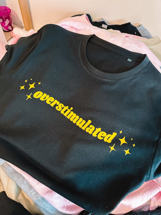 Overstimulated printed t-shirt