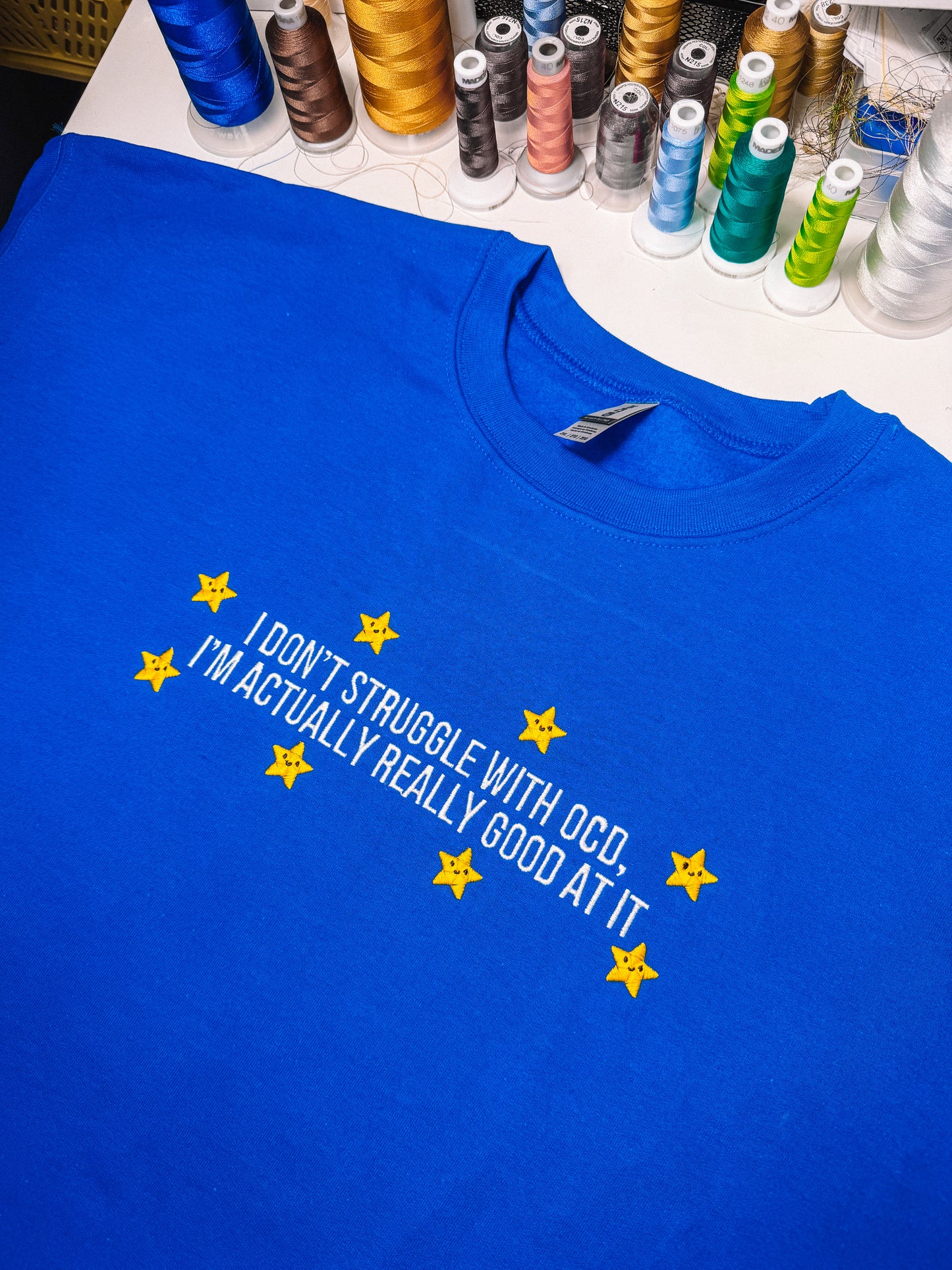 I Don't Struggle With OCD embroidered sweatshirt