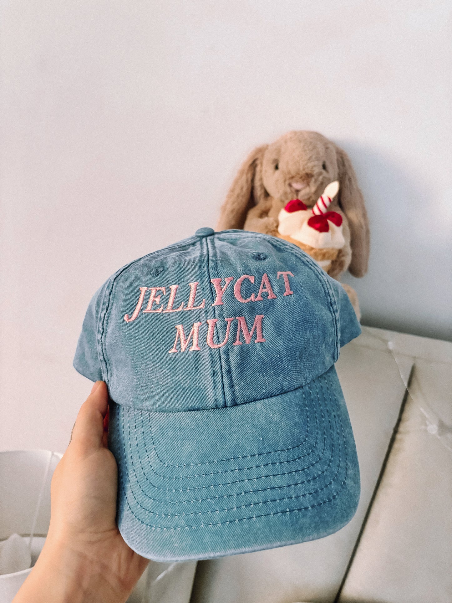 Jellycat Mum embroidered baseball cap - Tired Girl Apparel