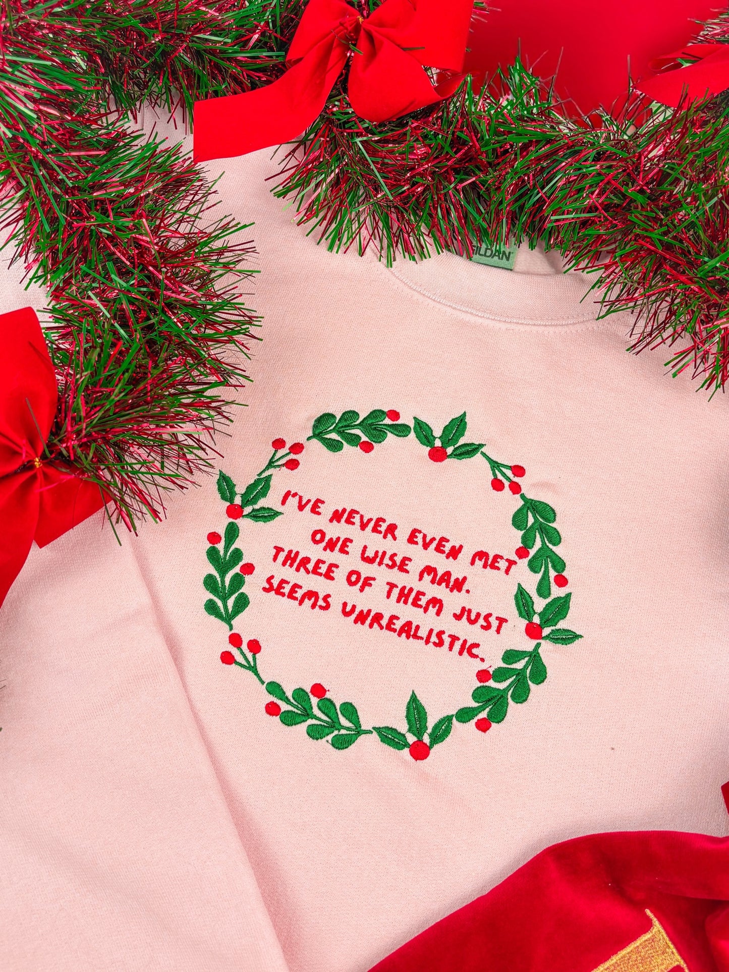 Three Wise Men embroidered sweatshirt - Tired Girl Apparel