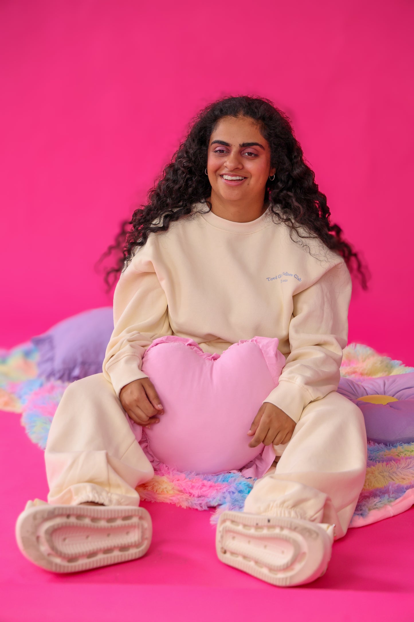 Tired Girl Wellness Club Crewneck & Sweatpants matching set - Tired Girl Apparel