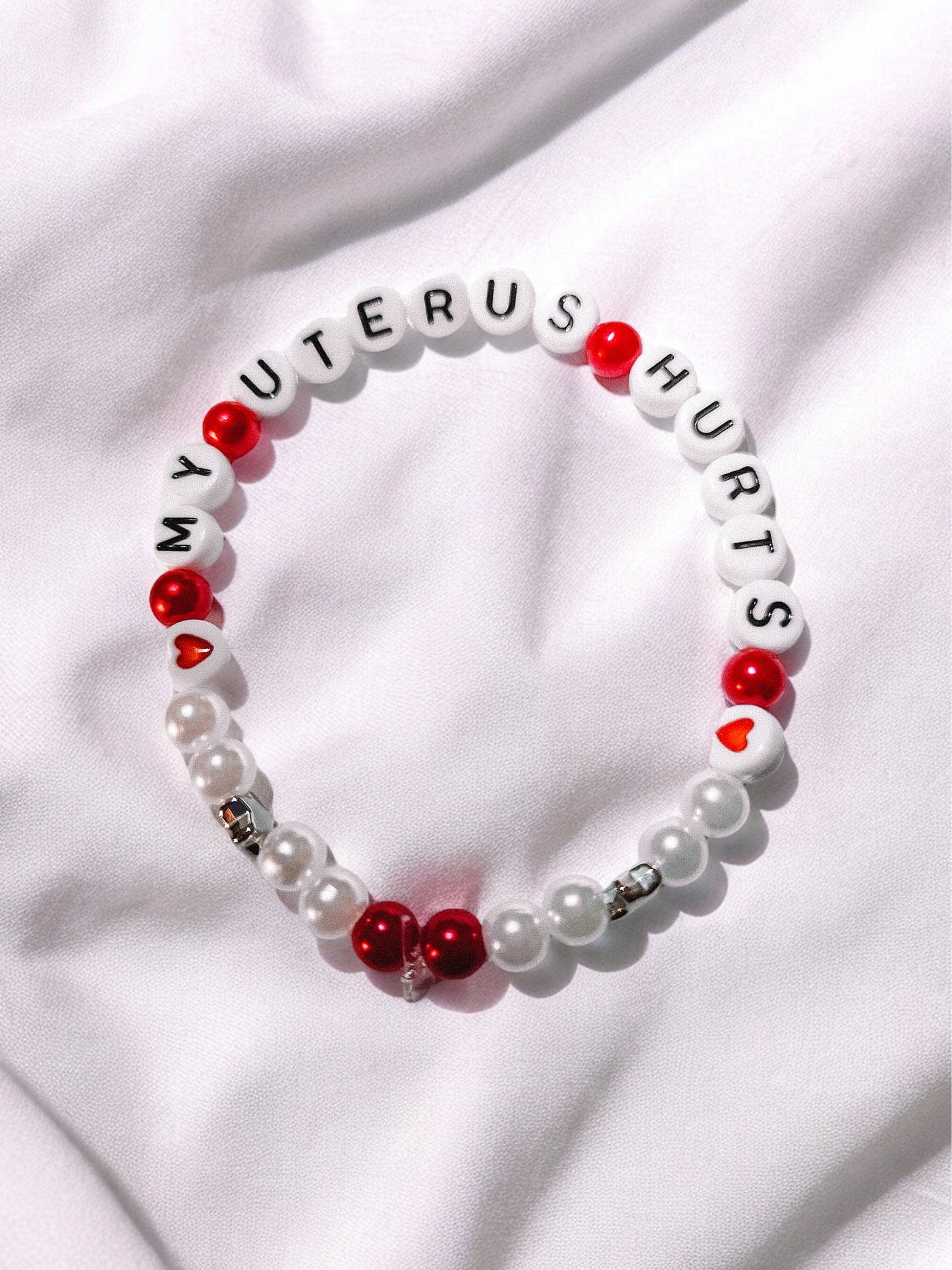 My Uterus Hurts friendship bracelet - Tired Girl Apparel