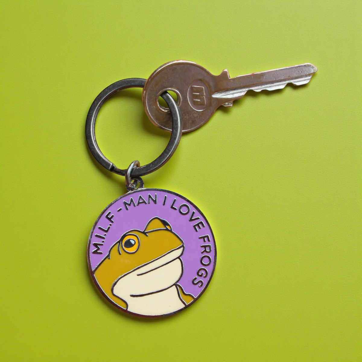 Man I Love Frogs keyring