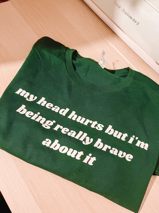 My Head Hurts Printed T-shirt