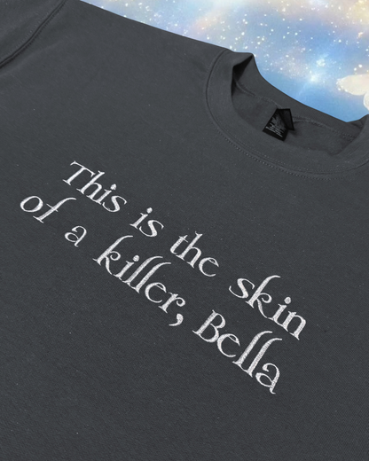 This Is The Skin Of A Killer, Bella embroidered sweatshirt