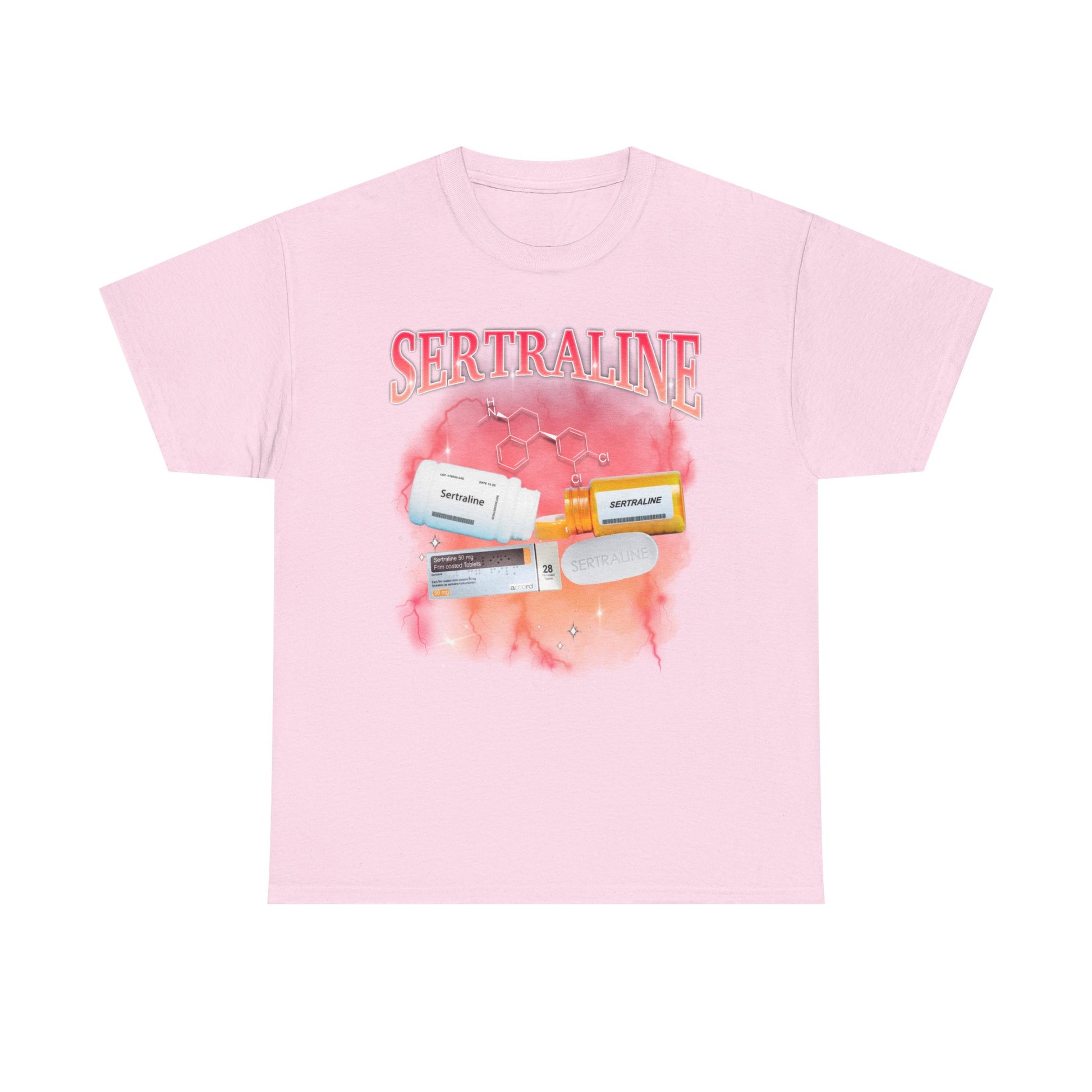 Sertraline Bootleg Style printed t-shirt - Tired Girl Apparel