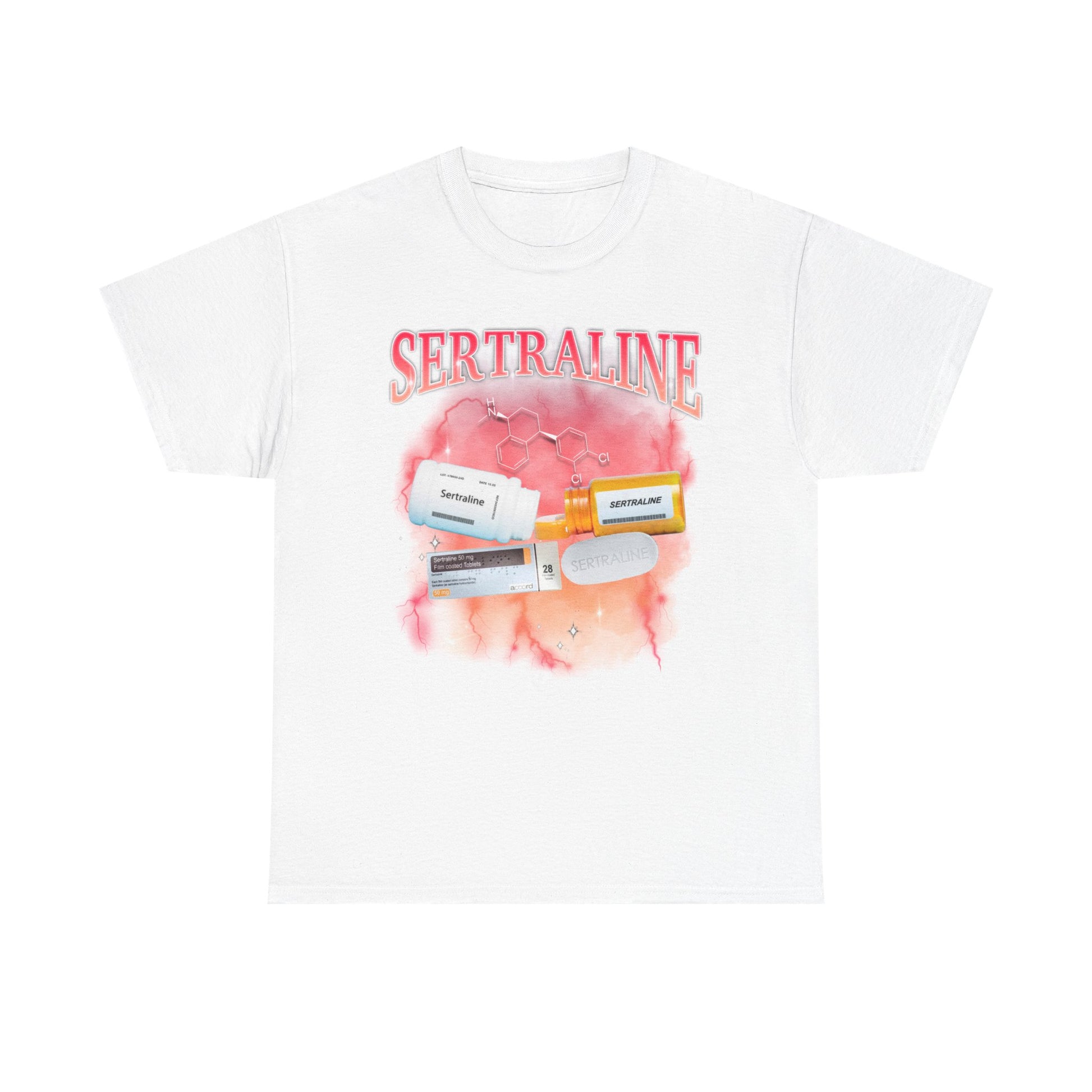 Sertraline Bootleg Style printed t-shirt - Tired Girl Apparel