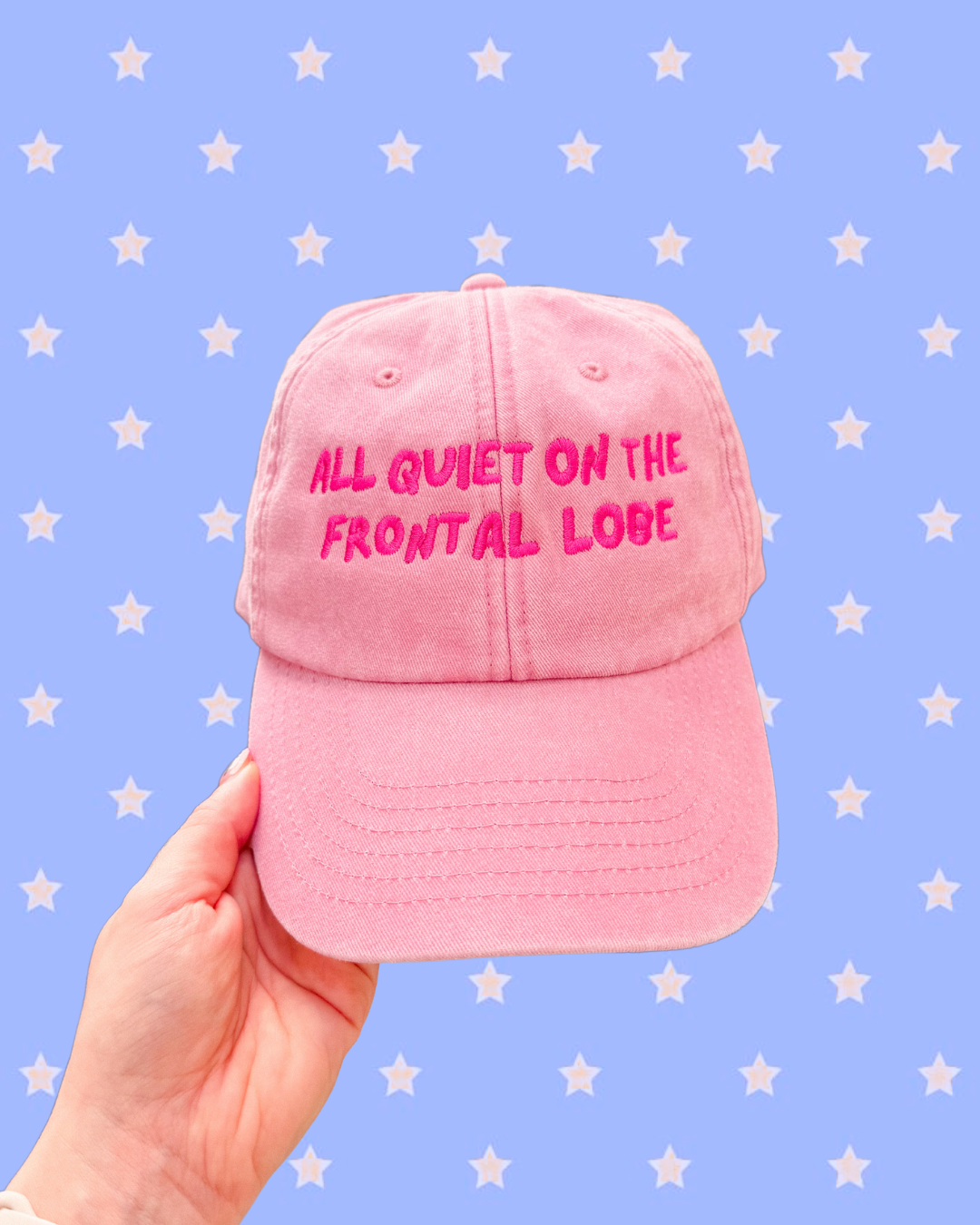 All Quiet On The Frontal Lobe baseball cap