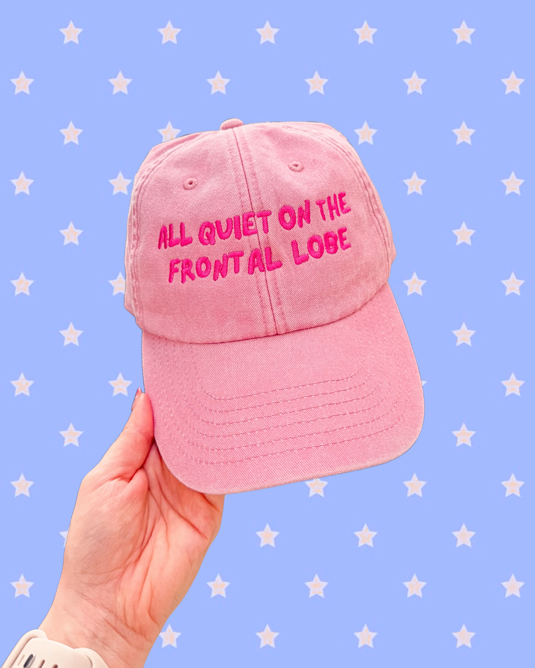 All Quiet On The Frontal Lobe baseball cap