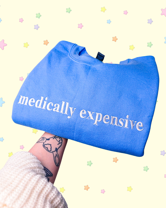 Medically Expensive embroidered sweatshirt