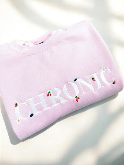 Chronic embroidered crewneck sweatshirt