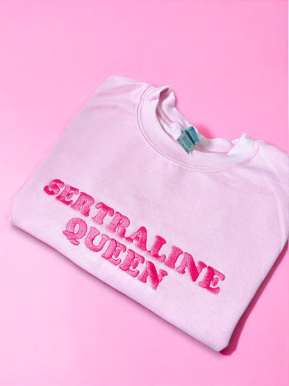 Sertraline Queen embroidered sweatshirt