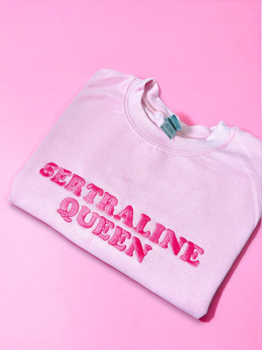 Sertraline Queen embroidered sweatshirt