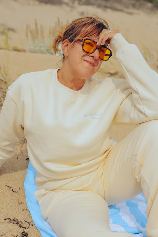 Tired Girl Wellness Club Crewneck & Sweatpants matching set - Tired Girl Apparel