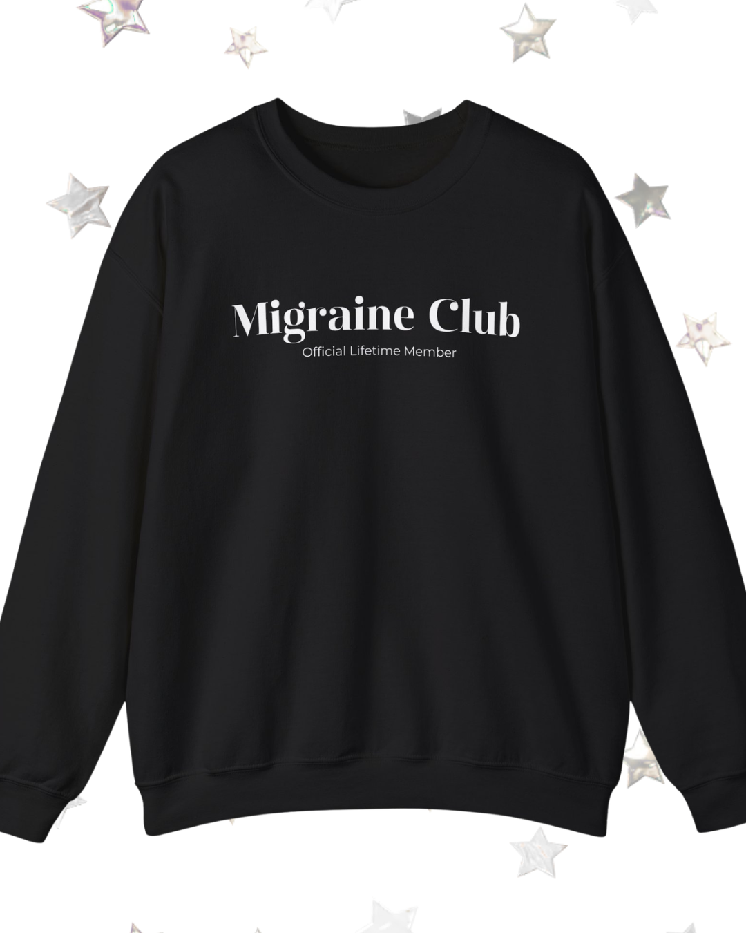Migraine Club Printed Crewneck Sweatshirt