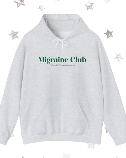 Migraine Club Printed Hooded Sweatshirt