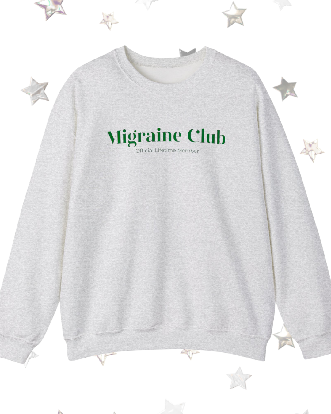 Migraine Club Printed Crewneck Sweatshirt
