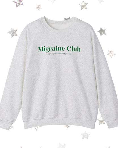 Migraine Club Printed Crewneck Sweatshirt
