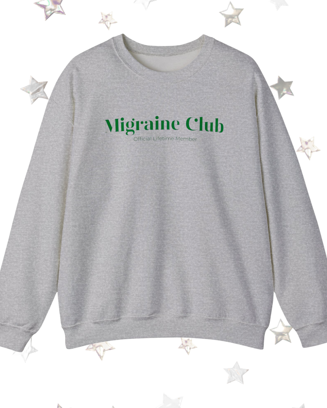 Migraine Club Printed Crewneck Sweatshirt