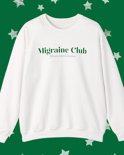 Migraine Club Printed Crewneck Sweatshirt