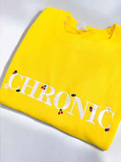 Chronic embroidered crewneck sweatshirt