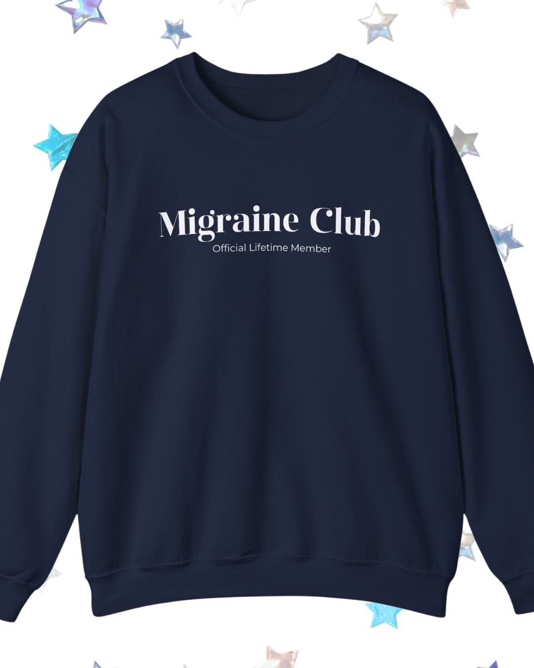 Migraine Club Printed Crewneck Sweatshirt