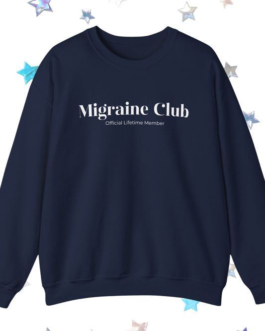 Migraine Club Printed Crewneck Sweatshirt