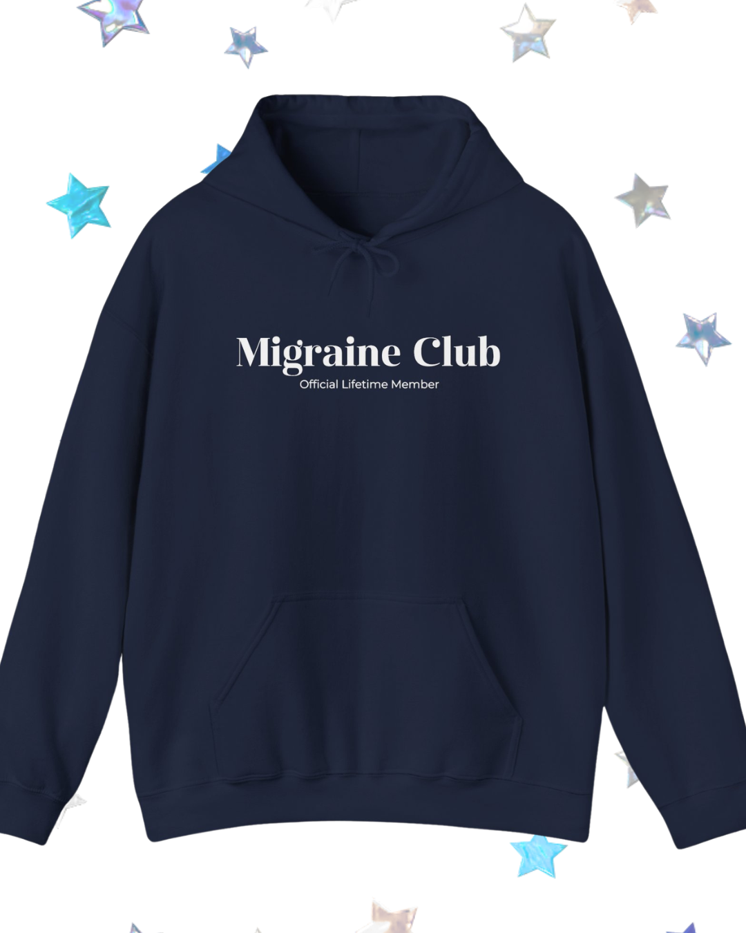 Migraine Club Printed Hooded Sweatshirt