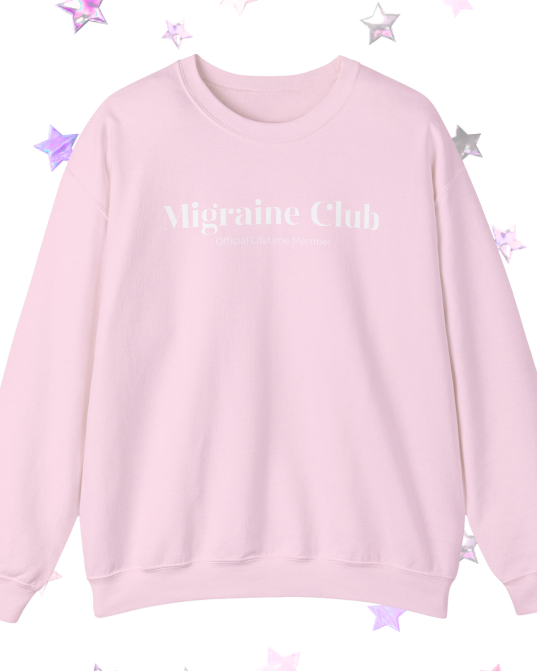 Migraine Club Printed Crewneck Sweatshirt