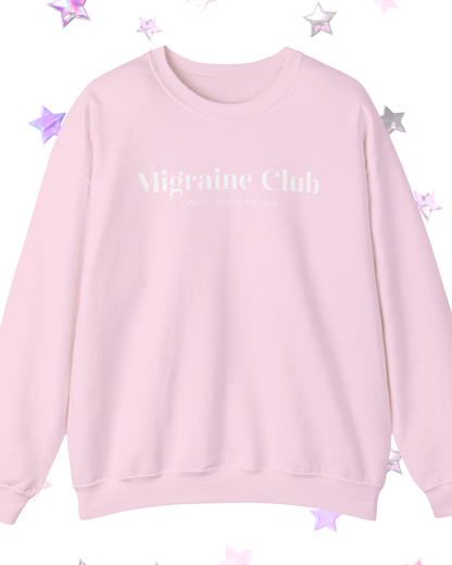 Migraine Club Printed Crewneck Sweatshirt