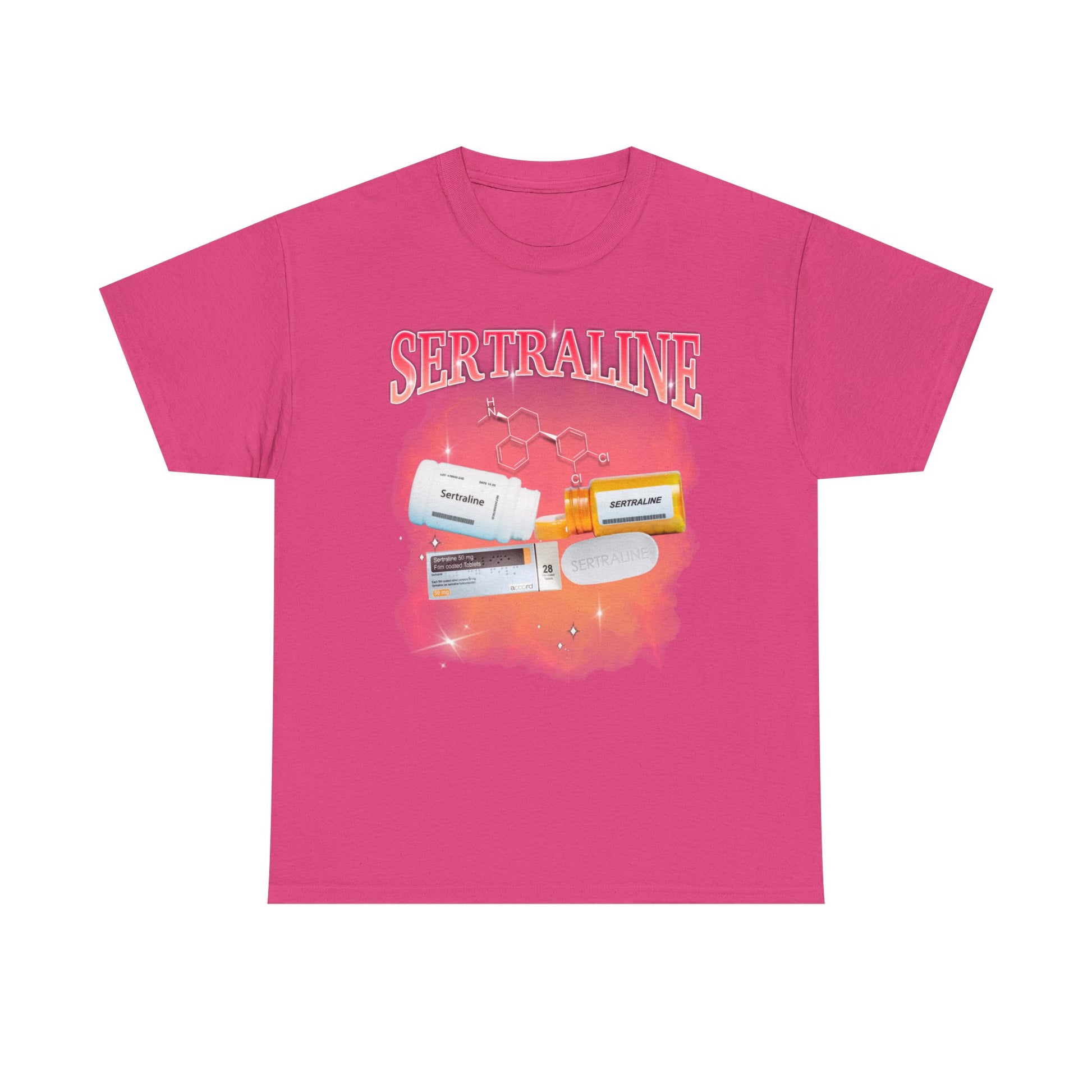 Sertraline Bootleg Style printed t-shirt - Tired Girl Apparel
