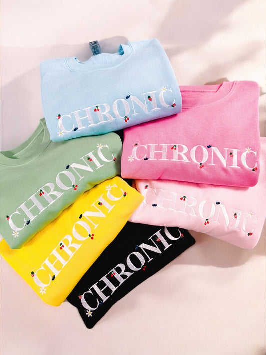 Chronic embroidered crewneck sweatshirt