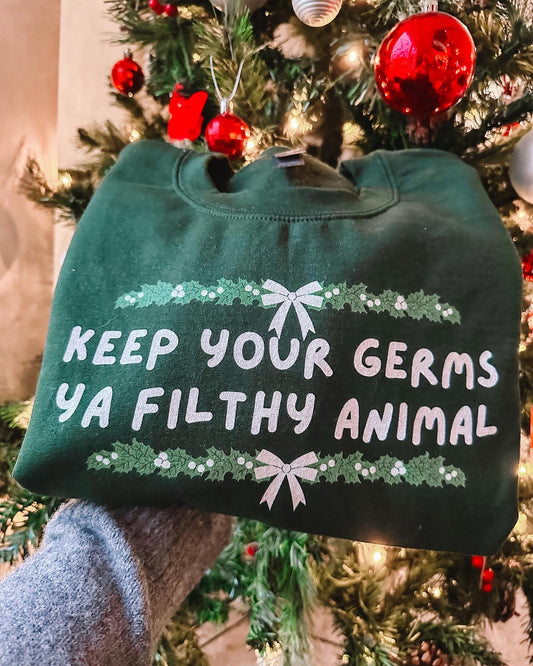 Keep Your Germs printed sweatshirt