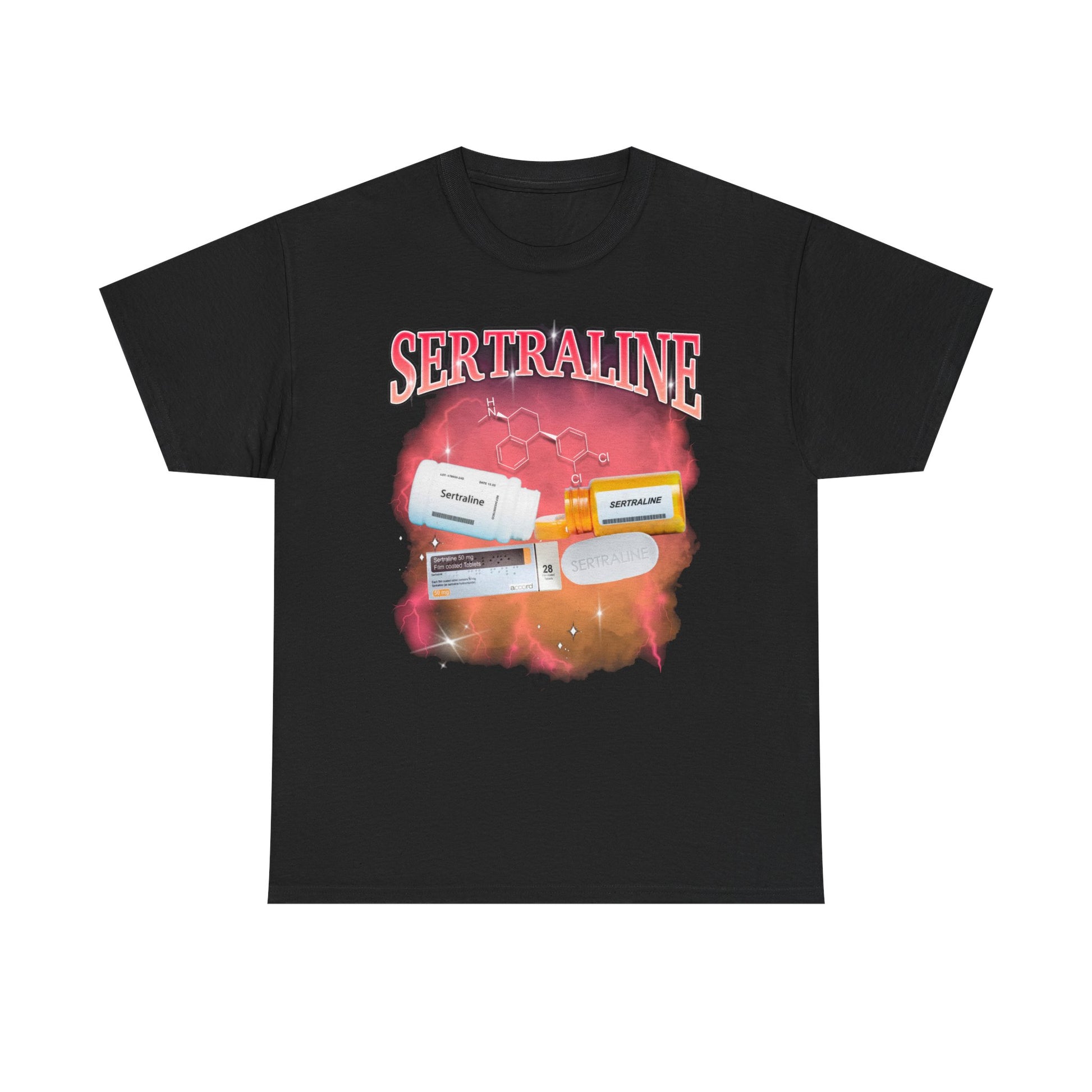 Sertraline Bootleg Style printed t-shirt - Tired Girl Apparel