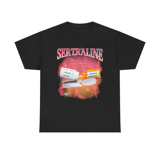 Sertraline Bootleg Style printed t-shirt - Tired Girl Apparel