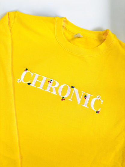 Chronic embroidered crewneck sweatshirt