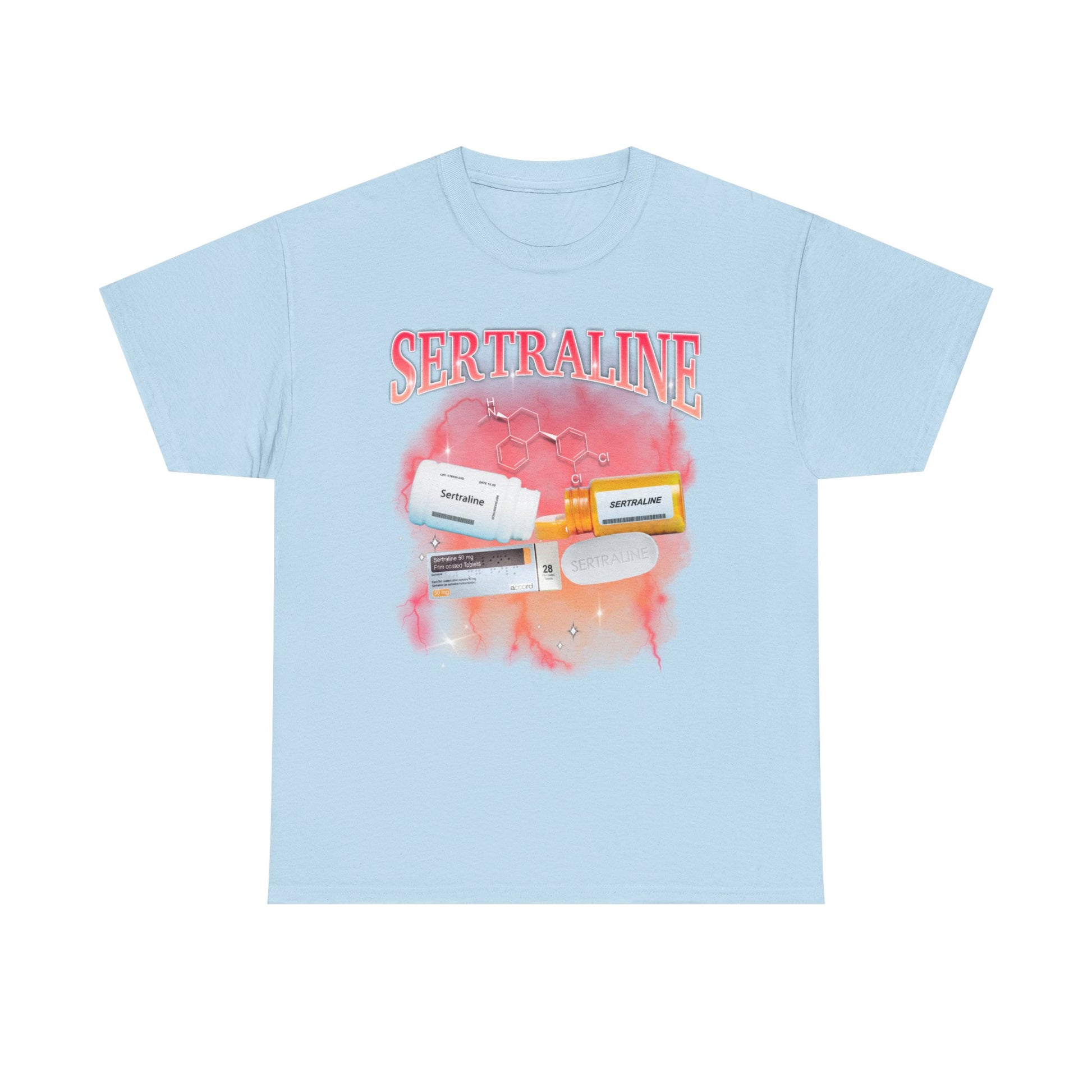 Sertraline Bootleg Style printed t-shirt - Tired Girl Apparel