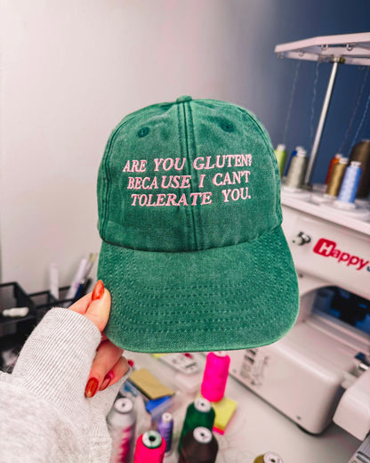 Are You Gluten? embroidered baseball cap