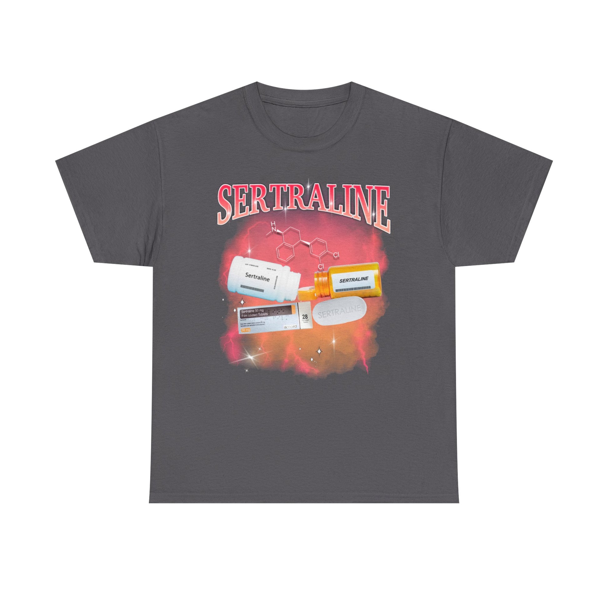 Sertraline Bootleg Style printed t-shirt - Tired Girl Apparel