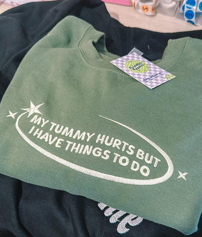 Things To Do embroidered crewneck sweatshirt